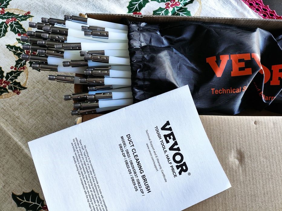 Kit limpeza tubos chaminé 12 metros (Novo na caixa)