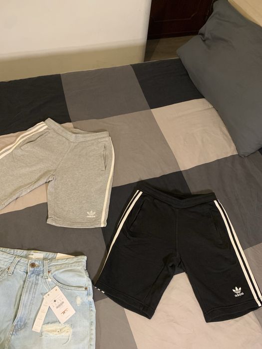 Calções Adidas Originals 3 Stripes, e Bershka Denim NOVOS Originais *
