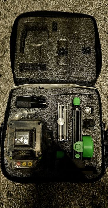 Poziomnica laserowa, zielony laser. Laser Hilda 16 liniowa Promocja