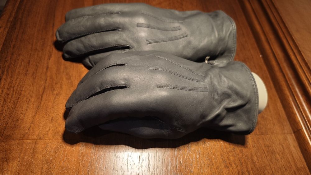 Шкіряні рукавичкі зима весна осінь чоловічі розмір 9 (Німеччина)