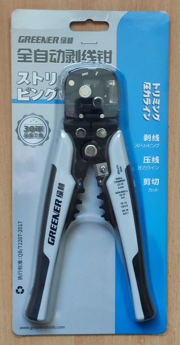 Кліщі для зняття ізоляції (стрипер) Greener (0.2 – 6 мм2)
