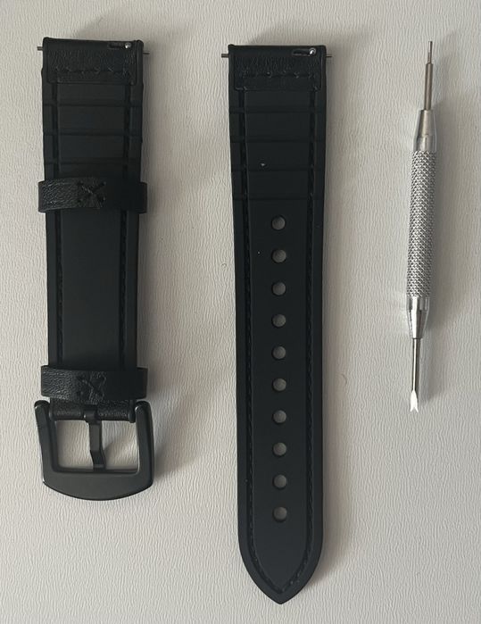 Pasek Fullmosa 20 mm skórzano-silikonowy do Galaxy Watch