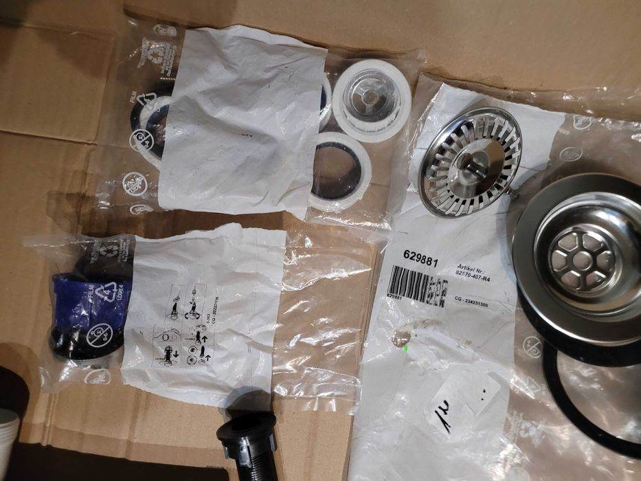 Shock zestaw odpływowy do zlewozmywaka 1 i 1/2 komorowego.