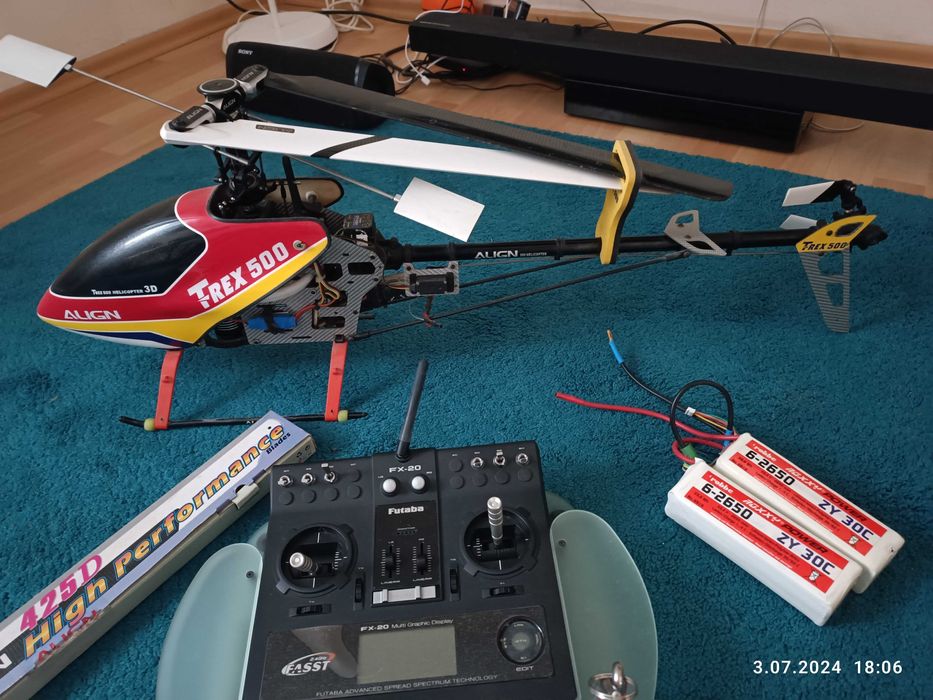 Zestaw Trex-500 i Futaba FX-20