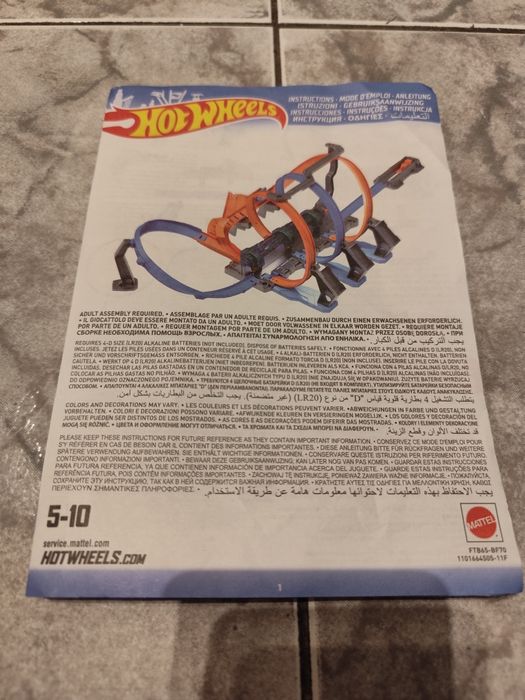 Tor Hot Wheels " Pętle grozy" + baterie+ samochody