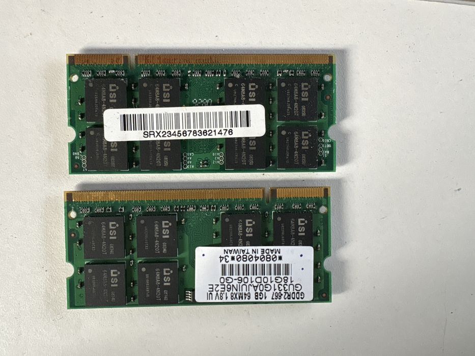 Memória SoDimm DDR2 512Mb 1Gb