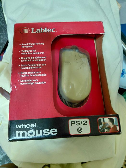 Rato Labtec Wheel Mouse PS2 Novo Caixa