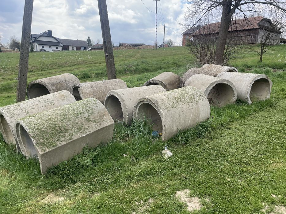 Przepusty, kregi betonowe zbrojone z demontażu