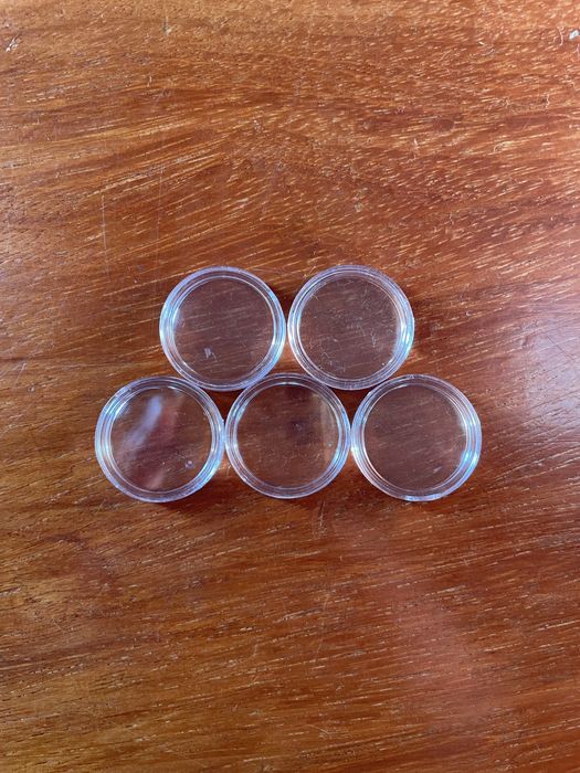 Lote 5x cápsulas para moedas [Envio grátis]
