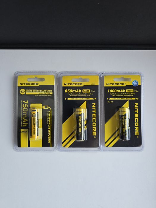 Акумуляторні батареї Nitecore 18650, 21700, 14500, NP-F750, NP-F970 ін