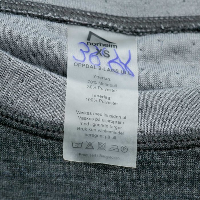 Norheim oppdal 2 lags ull koszulka termiczna merino wool 70% XS