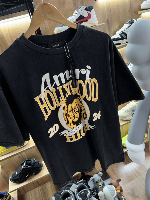 Футболка Amiri “Hollywood” Logo Faded Black