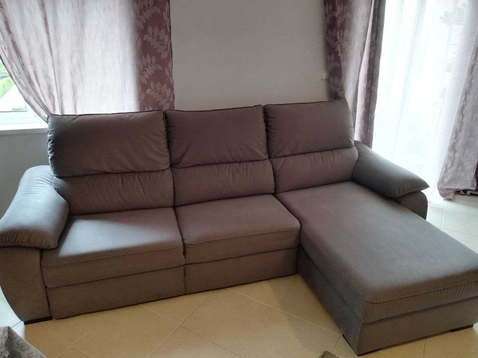 Sofa 3 lugares c/cama, chaise Longue à direita, George