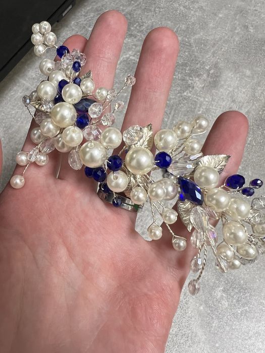 Гілочка у волосся і сережки ручної роботи