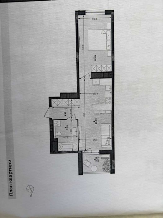 Продається однокімнатна квартира в ЖК MARVEL Home, вул.Тролейбусна.