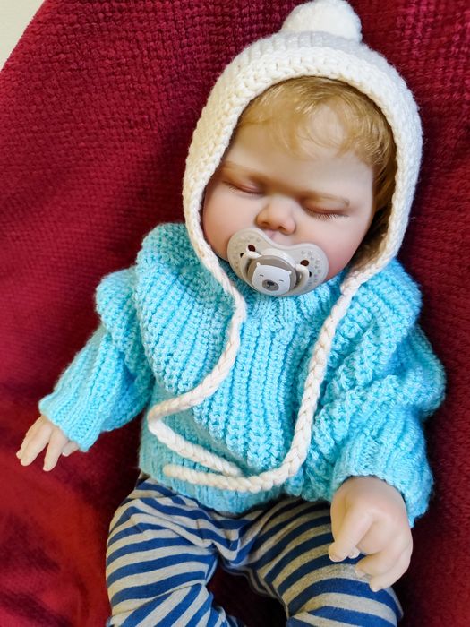 Кукла лялька пупс реборн 55 см сплюшка