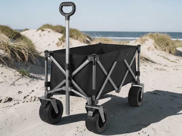 Wózek na Plażę i do Ogrodu 150L 200kg udźwig MOCNY transporter