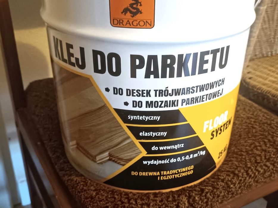 Klej do parkietu DRAGON 25 kg – NOWY, nieotwierany