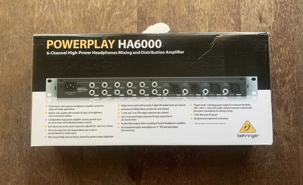 Amplificador para headfones Behringer HA6000 ::: 100€ :::