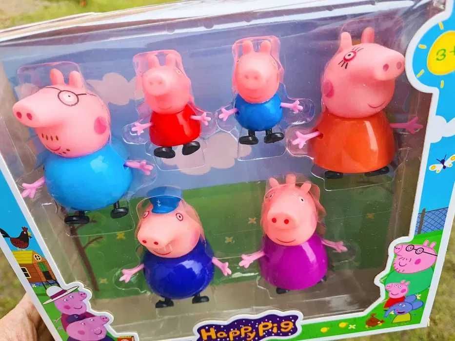 Komplet figurek Rodzinka Świnki Peppa - zabawki nowe figurki