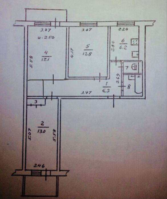 Е-видновлення ! Постанова ! 3  Раздельные комнаты | 2 балкона