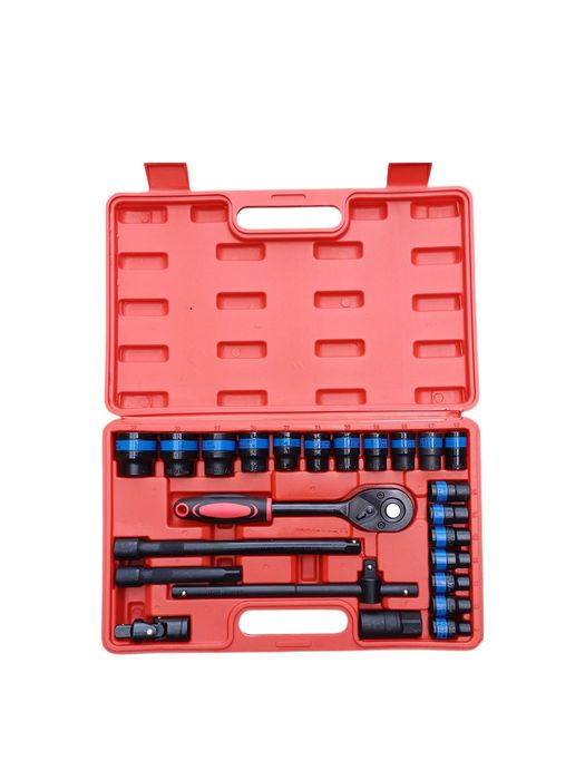 ZESTAW KLUCZY NASADOWYCH 8-32mm 25EL CR-V Komplet Nasadki Czarne