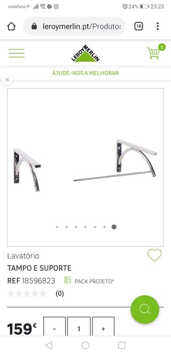 Lavatório tampo e suporte 60cm +espelho424494539913963522