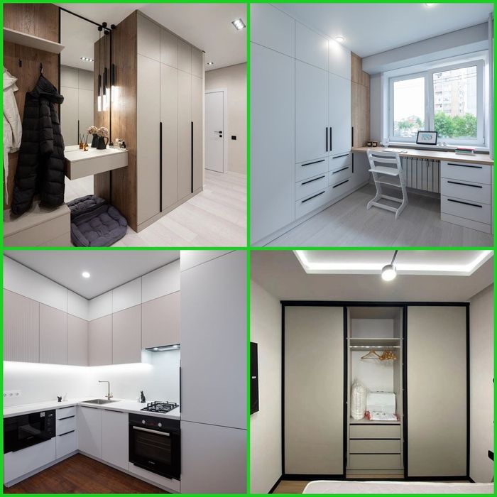 Под заказ: кухни, шкафы, прихожие, детские. Собственное производство.