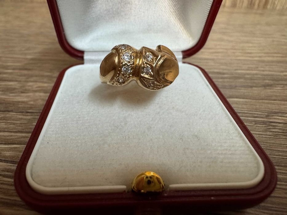 Wyrób Jubilerski Złoty Pierścionek Próba 585 Waga 4.55g Rozmiar 18