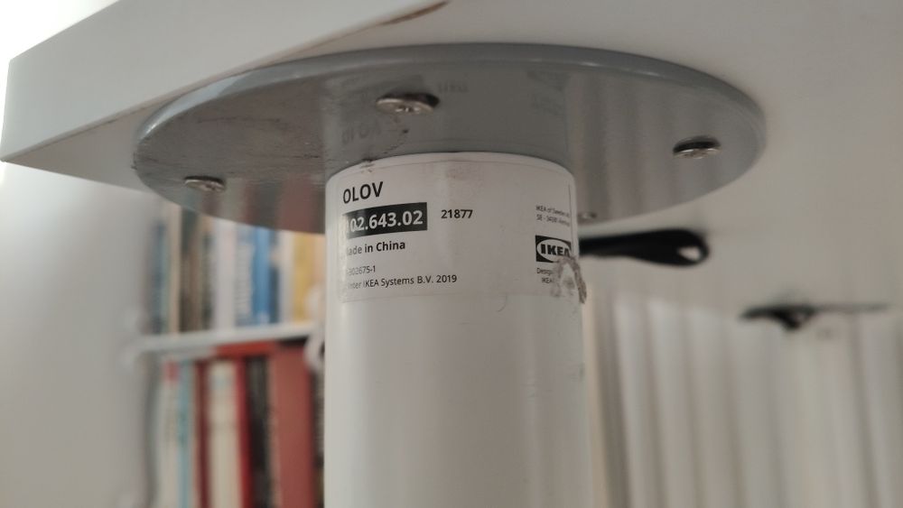 Biurko regulowane 110x60cm IKEA