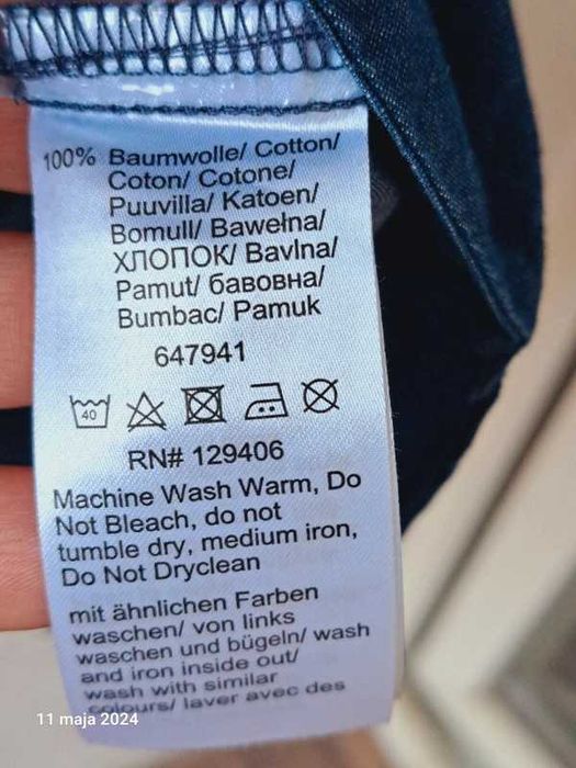 sukienka jeans 52 54 bawełna 100% cotton