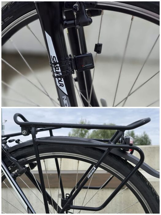 Unibike Flash 23". Rower Crossowy, serwisowany, bagaznik Ibera Ib-Ra4