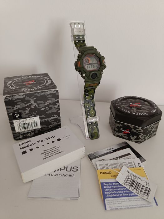 Zegarek Casio G-Shock GW-9400CMJ-3ER Rangeman: Man in Camouflage Reda ...