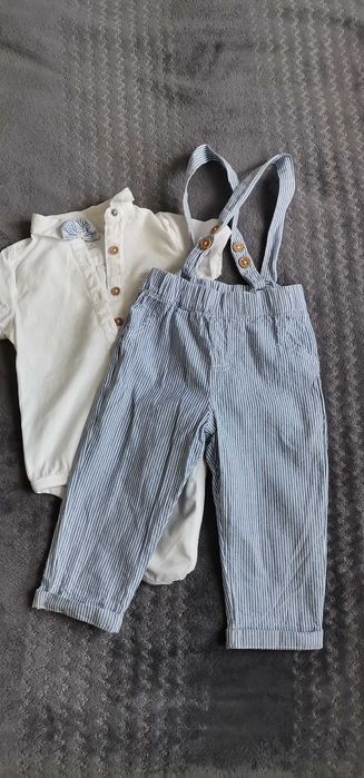 Komplet elegancki 12-18m dla chłopca