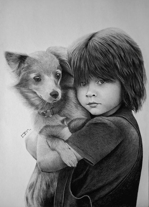 Портрет по фото олівцем формат: А3 А4 А5