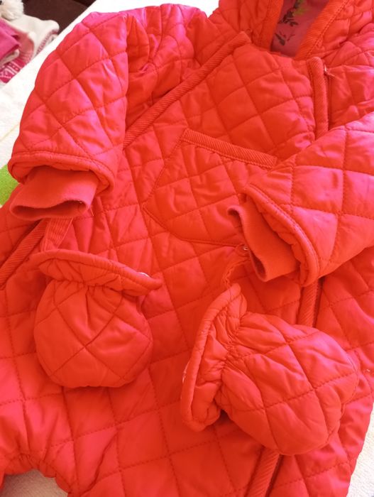 Теплий комбінезон для дівчинки 68р,(3-6 мес.) теплий та зручний