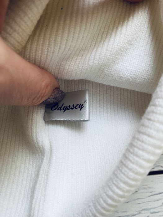 Шапка жіноча Odyssey Одіссей Одиссей белая біла подвійна бавовна