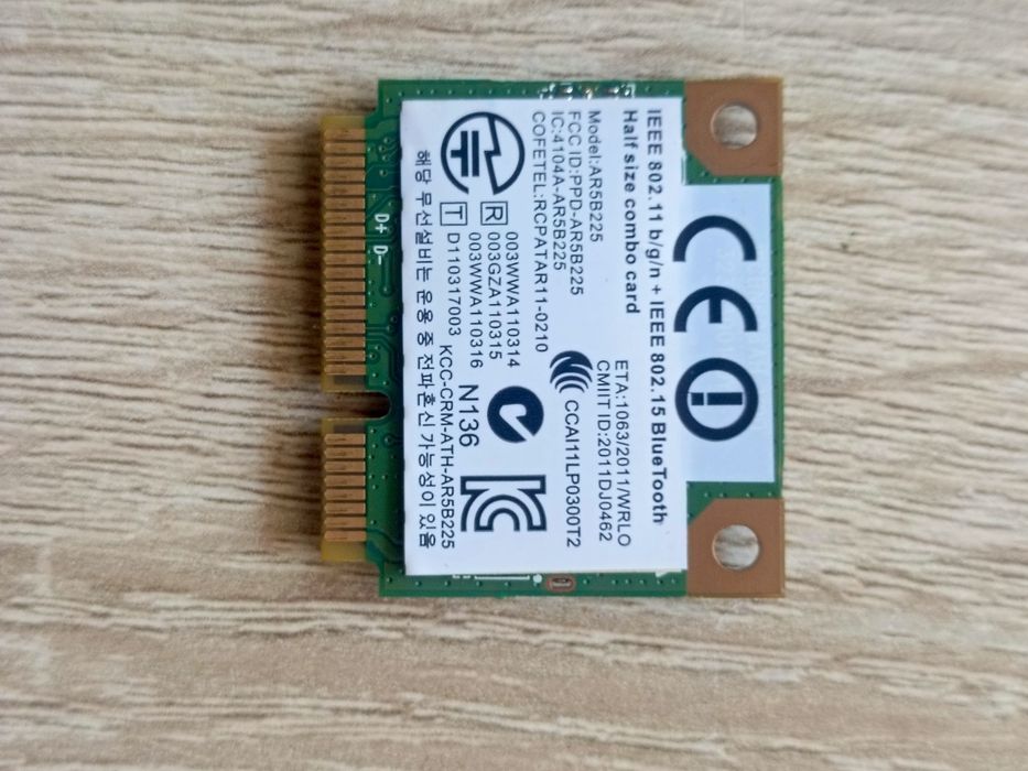 ASUS K75V karta sieciowa + bluetooth