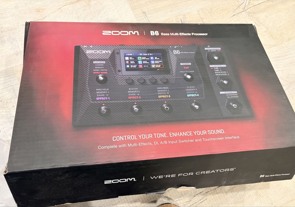 Zoom B6 Pedaleira de Baixo