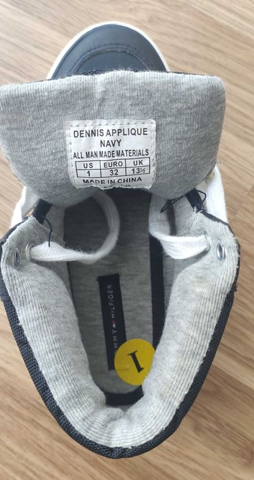 Wysokie trampki dziecięce Tommy Hilfiger rozmiar 32