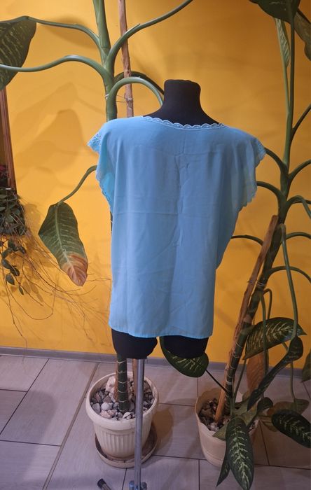 Miętowa bluzka damska rozmiar XXL 44 / XXXL 46