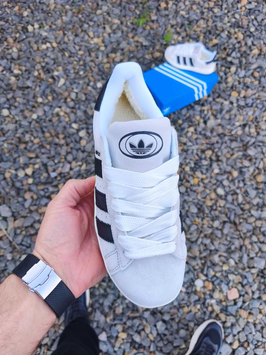 Кросівки Adidas Campus зимові з хутром жіночі підліткові