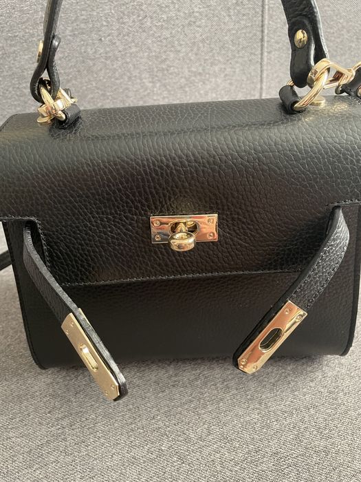 Torebka CASSI nowa z metką ze skóry czarna