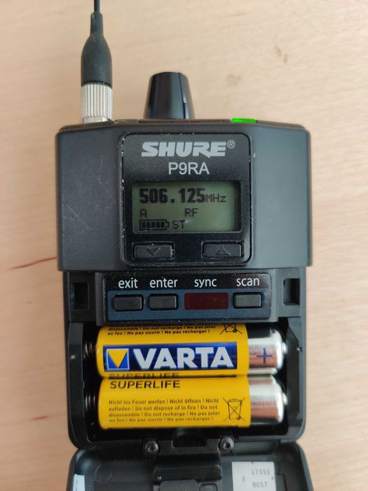 Shure P9RA Wireless Bodypack Receiver