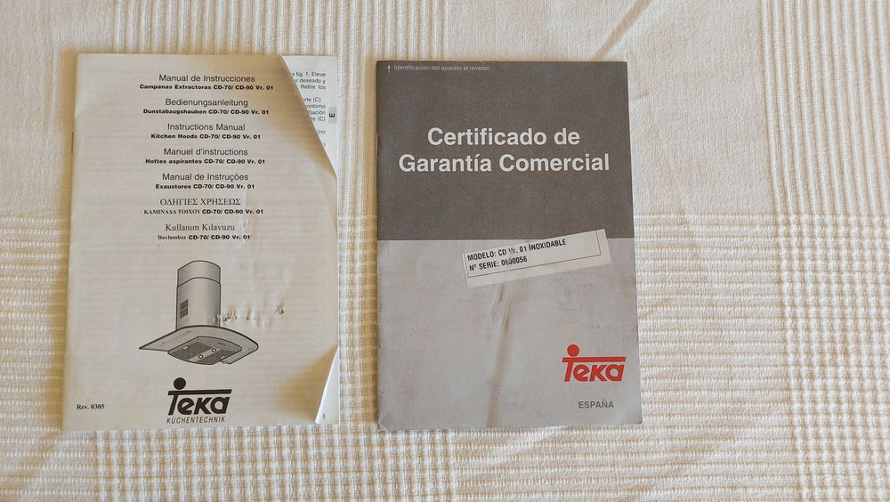 Teka CD 70 – okap kominowy 70 cm, sprawny, LED