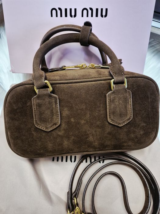 сумка miumiu 23×12 замш