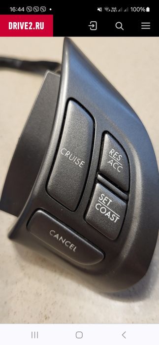 Кнопки круіз-конроля Subaru Outback 2008