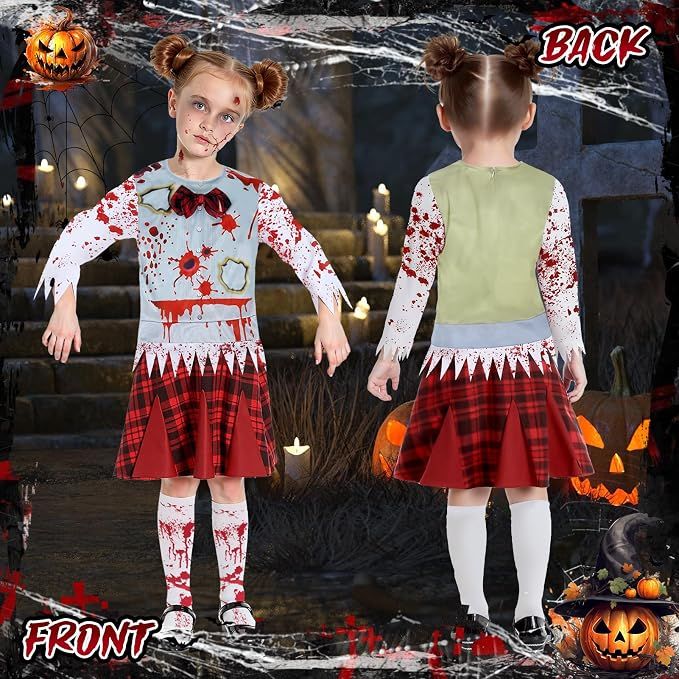 Strój kostium przebranie Halloween Karnawał Dziecięcy 110-125 cm 5-7 lat 9155