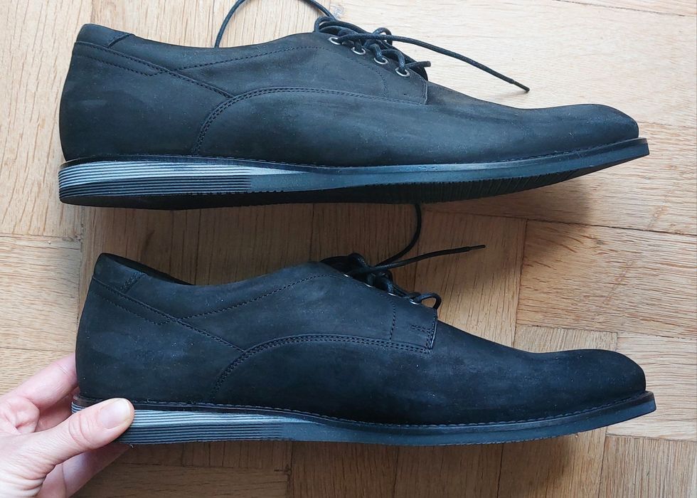 Buty zamszowe wizytowe Ryłko r.43