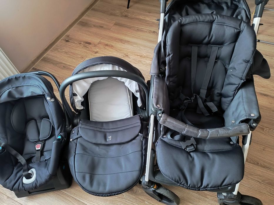 Piękny Wózek 3w1 czarny